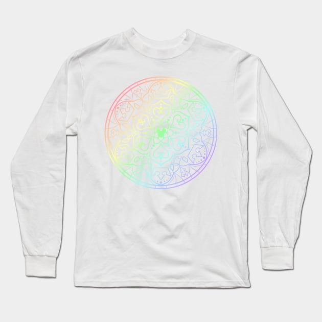 Kingdom Mandala (rainbow) Long Sleeve T-Shirt by Luna-Cooper